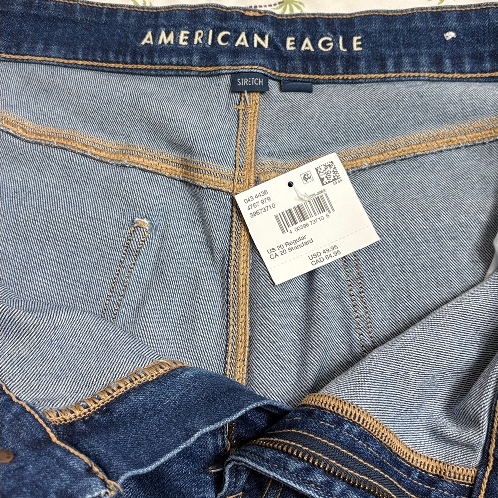 American Eagle Outfitters Dark and Light Blue Denim - Picture 1 of 3